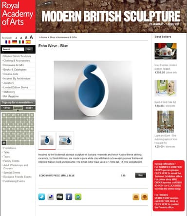 Royal Academy of Arts website listing