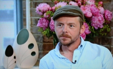 This Morning set with Simon Pegg